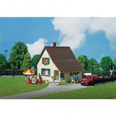 HO-Modell: Haus mit kleinem Eingangsportal