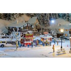 Decor: Box of 2 Christmas market stands