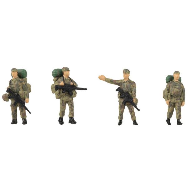 Modélisme HO : Figurines : Soldats avec bagages - Faller-F151753