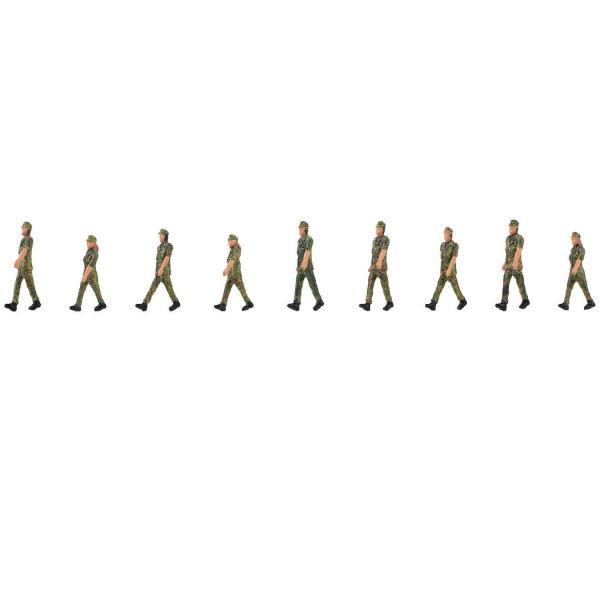 Modélisme HO : Figurines : Soldats marchant au pas - F151750