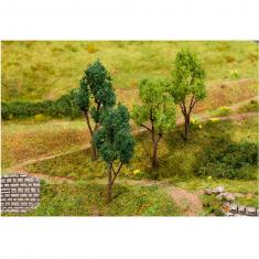 HO model: Assortment of 4 trees