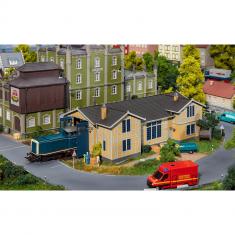 HO model railroad : Train hangar, 1 slot