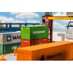 Modélisme HO :  Container EVERGREEN 20'