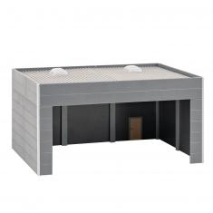 HO Model Railroad: Vehicle Shelter, Construction System