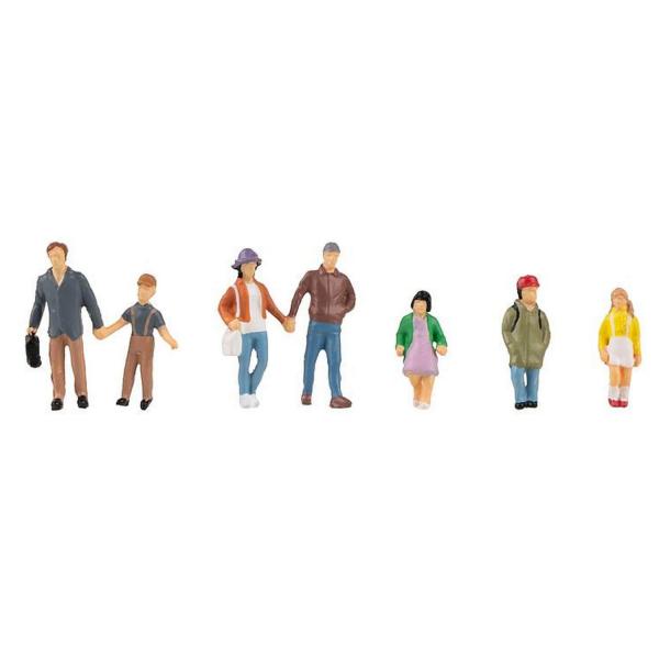 Figuras de fabricación de modelos HO: padres con hijos - Faller-F151666