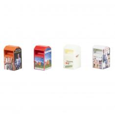 Model HO: 4 used clothing containers