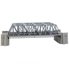 Maqueta HO : Puente de acero, 2 carriles