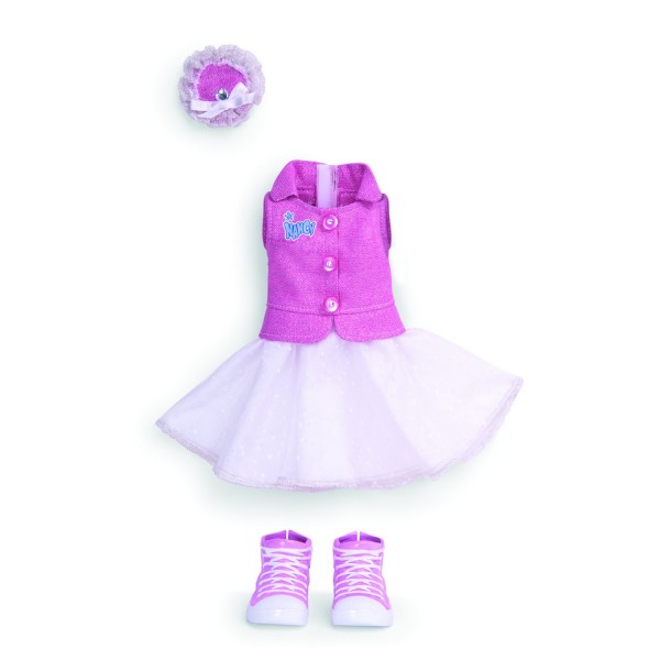 Vêtements pour poupée Nancy : Robe blanche et rose - Famosa-700009127-2