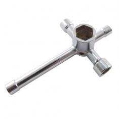 6-Way Cross Wrench (5.5, 7, 8, 10, 12, 17Mm Hex Sizes)