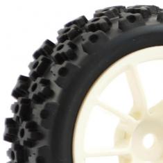 Fastrax 1:10e Street/Rally Tyre 10Sp Blanc Wheel