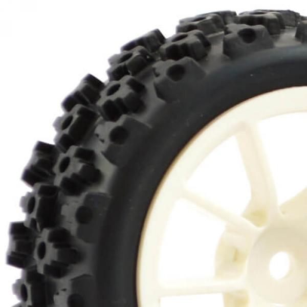 Fastrax 1:10e Street/Rally Tyre 10Sp Blanc Wheel - FAST0073W