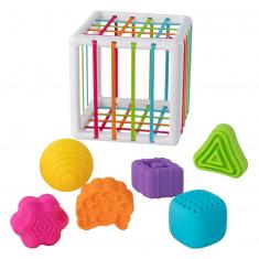 INNY BIN Cube with sensory shapes