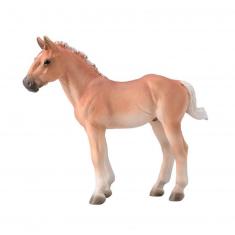 Figura de caballo: Potro castaño lino Noriker