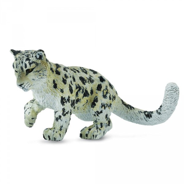 Figura: Animales salvajes: Bebé leopardo de las nieves (jugando) - Collecta-COL88497
