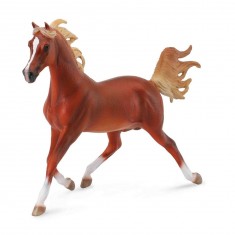 Figura Caballo: Deluxe 1:12: Semental árabe castaño