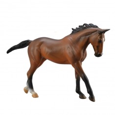 Figura de caballo: Deluxe 1:12: Yegua pura sangre castaña