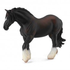 Figura de caballo: yegua caballo de Shire negro