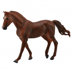 Figura de caballo: yegua marrón trotón zorro de Missouri