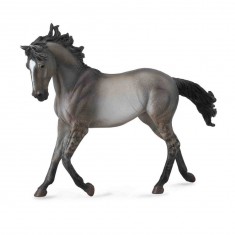 Figura de caballo: Yegua Mustang gris ratón