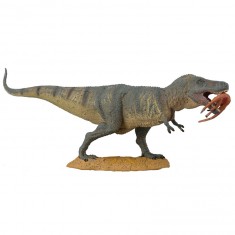 Figura de dinosaurio: Tiranosaurio con su presa