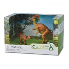 Figuras de prehistoria: juego de 2 figuras de dinosaurios