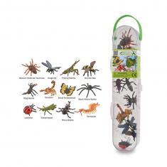 Mini Figuras - Insectos: Set de 12 Insectos y Arañas