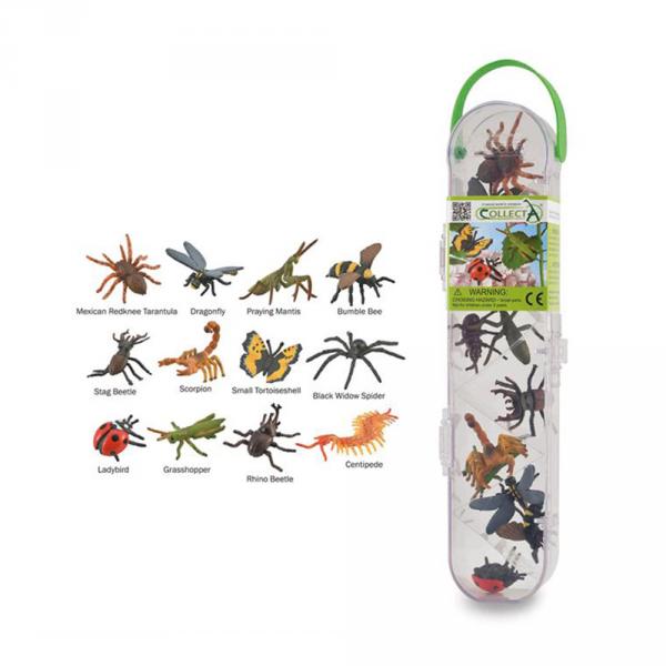 Mini Figuras - Insectos: Set de 12 Insectos y Arañas - Collecta-COL89106