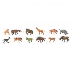 Mini Figuras - Prehistoria: Set de 12 mamíferos prehistóricos