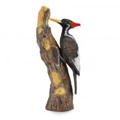 Figura de animales del bosque (L): pájaro carpintero pico marfil