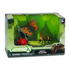 Set de 3 figuras de insectos.