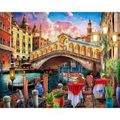 Paint by numbers Rialto Bridge - already stretched on a wooden frame