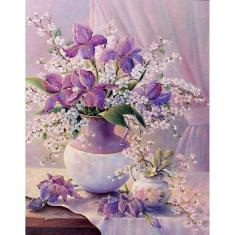 Paint by numbers Elegant Purple Vase - without frame