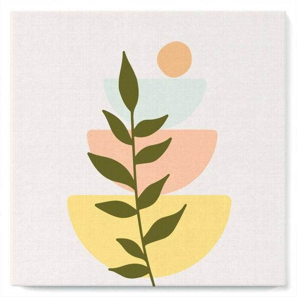 Mini peinture au numéro : Plante 2  - toile tendue sur chassis - FiguredArt-SFA033-Y