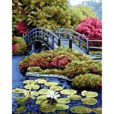 Peinture au numéro : Le Pont de Nihonbashi au Japon  - sans châssis en bois