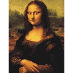 Peinture au numéro : Da Vinci Mona Lisa La Joconde  - sans châssis en bois