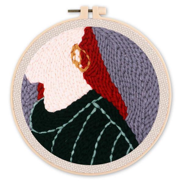 Punch Needle : Boucle d'Oreille  - avec cadre - FiguredArt-CCX166