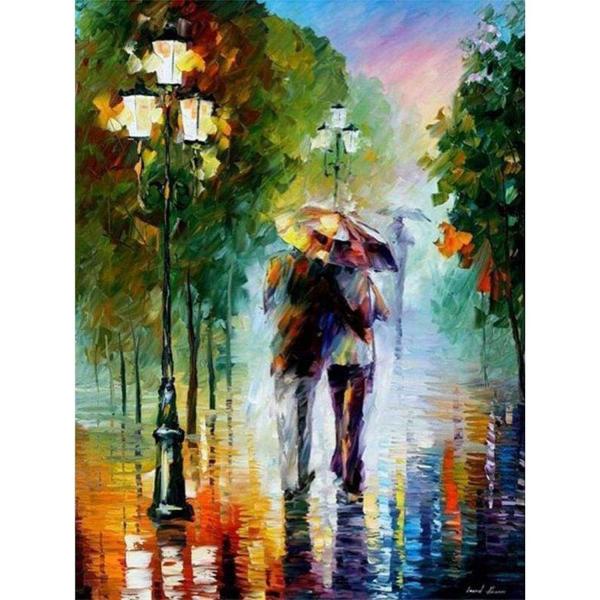 Paint by numbers Romanticism under the Rain - without frame - FiguredArt-PN134