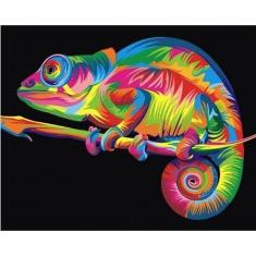 Paint by numbers Chameleon Pop Art - without frame