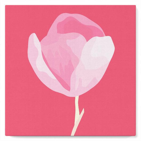 Mini peinture au numéro : Tulipe sur Tige  - toile tendue sur chassis - FiguredArt-SFA051-Y