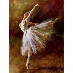 Paint by numbers A Ballerina wearing Ballerina Shoes - without frame
