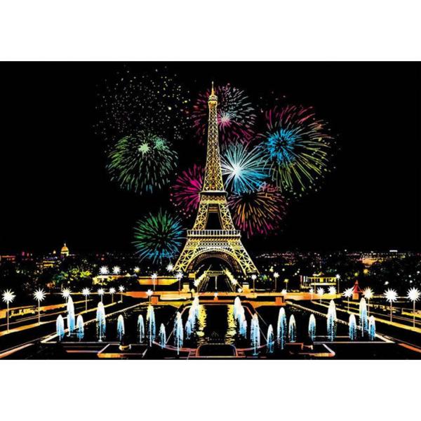 Peinture à gratter : Paris Trocadéro - FiguredArt-SP1051