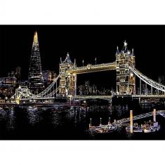 Scratch Painting London Tower Bridge