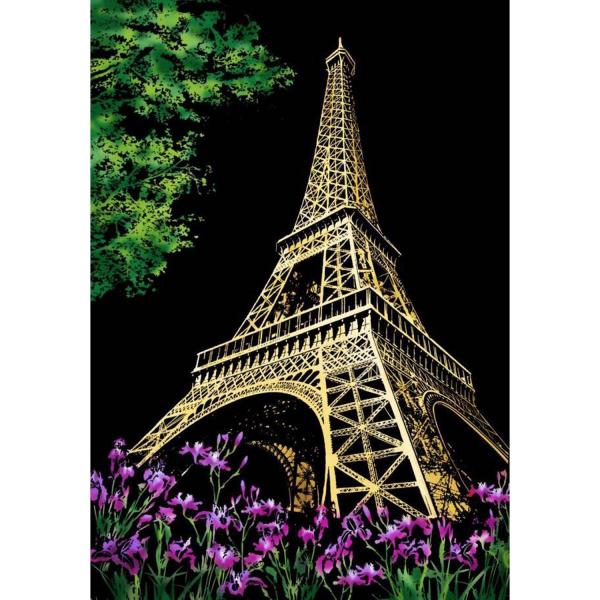 Peinture à gratter : Tour Eiffel à Paris - FiguredArt-SP1009