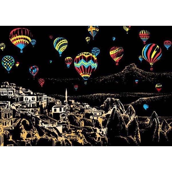 Peinture à gratter : Montgolfières en Turquie - FiguredArt-SP1005
