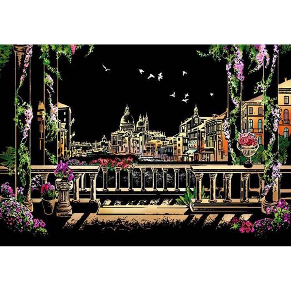 Peinture à gratter : Venise en Italie - FiguredArt-SP1023