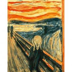 Peinture au numéro : Le Cri  - sans châssis en bois