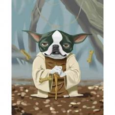 Paint by numbers Yoda Dog - without frame