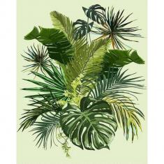 Peinture au numéro : Verdure  - sans châssis en bois