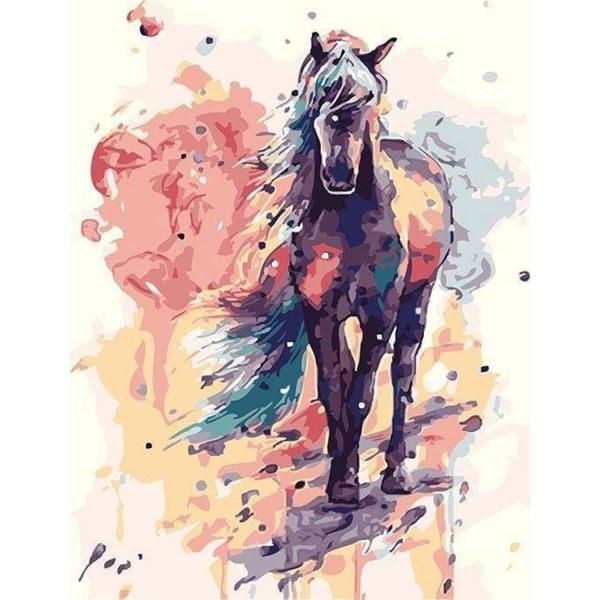 Peinture au numéro : Cheval peint  - sans châssis en bois - FiguredArt-PN993