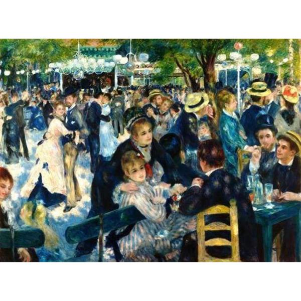 Peinture au numéro : Bal du Moulin de la Galette Renoir  - sans châssis en bois - FiguredArt-PN1800